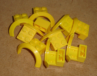 Lego 651380-X (50745) auto díl, blatník 10 ks POUŽITÉ