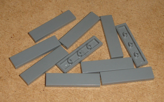 Lego 600945-X (2431) hladké kostky 1x4 10 ks POUŽITÉ