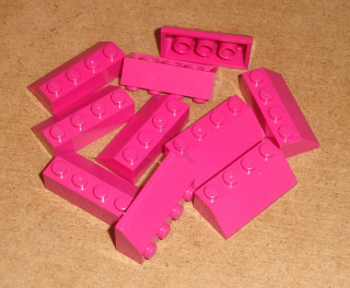 Lego 303985-X (3037) šikmá, střecha 45 2x4 10 ks POUŽITÉ