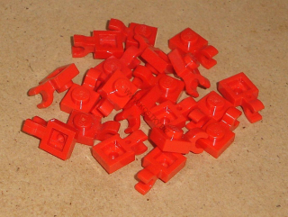 Lego 255172-X (6019, 61252) destička speciální 1x1 s klipem 20 ks POUŽITÉ