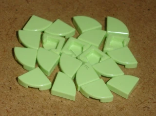 Lego 724885-XC (25269) hladká kostka kulatá 1x1 čtvrthruh 20 ks NOVÉ