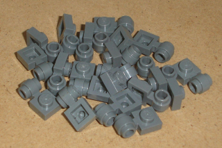 Lego 255060-X (4081b) destička speciální 1x1 s klipem 20 ks POUŽITÉ
