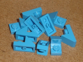 Lego 300376-4X (92946) šikmá, střecha 45 2x1 speciální 10 ks POUŽITÉ