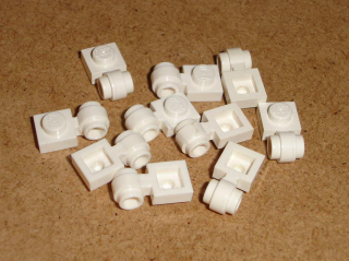 Lego 255135-X (4081b) destička speciální 1x1 s klipem 10 ks POUŽITÉ