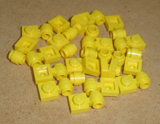 Lego 255140-X (4081b) destička speciální 1x1 s klipem 20 ks POUŽITÉ