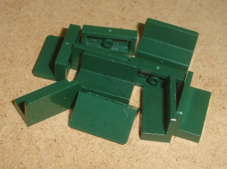 Lego 605305-X (4865b) panel 1x2x1 10 ks POUŽITÉ