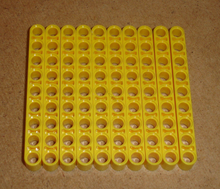 Lego 522675-X (40490) technic rameno 1x9 10 ks POUŽITÉ