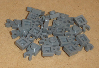 Lego 250206-X (4085) destička speciální 1x1 s klipem 20 ks POUŽITÉ