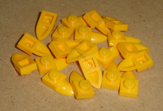 Lego 250213-X (49668) destička speciální 1x1 se zubem 20 ks POUŽITÉ