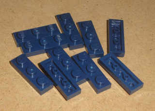 Lego 200745-X (3623) destička, podložka 1x3 10 ks POUŽITÉ