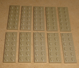 Lego 202890-X (3795) destička, podložka 2x6 10 ks POUŽITÉ
