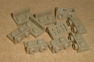 Lego 252595-X (99780) bracket 1x2 - 1x2 inverted 10 ks POUŽITÉ