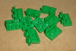 Lego 252605-X (99780) bracket 1x2 - 1x2 inverted 10 ks POUŽITÉ