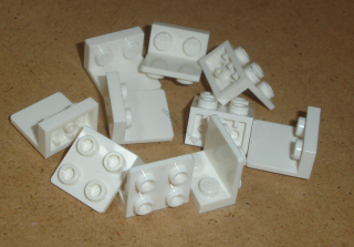 Lego 253195-X (99207) bracket 1x2 - 2x2 inverted 10 ks POUŽITÉ
