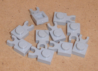 Lego 250207-2X (4085C) destička speciální 1x1 s klipem 10 ks POUŽITÉ