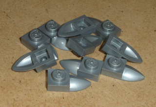 Lego 255465-X (49668) destička speciální 1x1 se zubem 10 ks POUŽITÉ