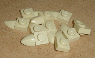 Lego 250223-X (49668) destička speciální 1x1 se zubem 10 ks POUŽITÉ