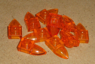 Lego 255550-X (49668) destička speciální 1x1 se zubem 10 ks POUŽITÉ