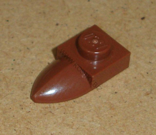 Lego 250222-2 (49668) destička speciální 1x1 se zubem 1 ks POUŽITÉ