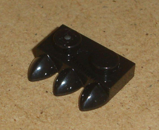 Lego 256530 (15208) destička speciální 1x2 se zuby 1 ks POUŽITÉ