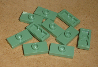 Lego 256195-X (15573) destička speciální 1x2 10 ks POUŽITÉ