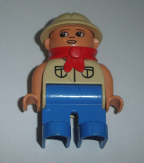 Lego Duplo D82460 (4555pb189) figurka žena, cestovatelka POUŽITÉ