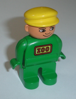 Lego Duplo D82620 (4555pb079) figurka muž, zoo ošetřovatel POUŽITÉ