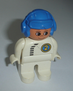 Lego Duplo D83350 (4555pb244) figurka muž, závodník POUŽITÉ