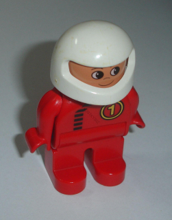 Lego Duplo D83370 (4555pb167) figurka muž, závodník POUŽITÉ