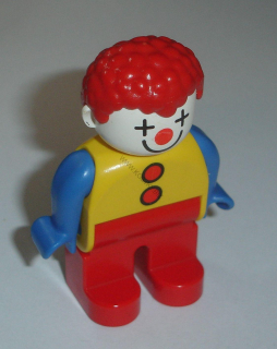 Lego Duplo D83590 (4555pb259) figurka muž, klaun, šašek POUŽITÉ