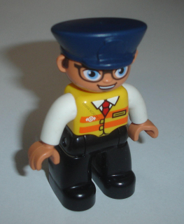 Lego Duplo D80469 (47394pb254) figurka železničář POUŽITÉ
