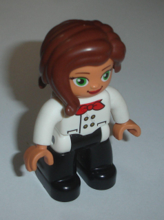Lego Duplo D80734 (47394pb256) figurka žena, servírka  POUŽITÉ