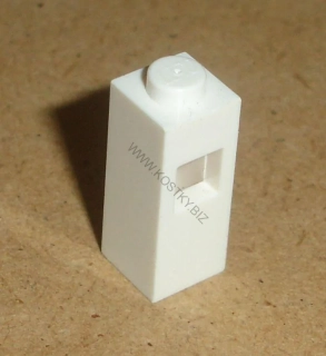 Lego 151115 (15444) kostka spec. 1x1x2 s otvorem 1 ks POUŽITÉ
