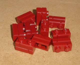 Lego 151855-X (98283) kostky ve tvaru cihly, zdi 10 ks POUŽITÉ