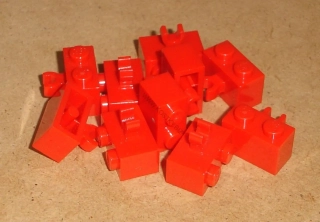 Lego 151980-X (30237b) kostky s klipem 10 ks POUŽITÉ