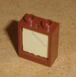 Lego 400584-3 (60592, 60601) okno 1x2x2 se sklem 1 ks POUŽITÉ