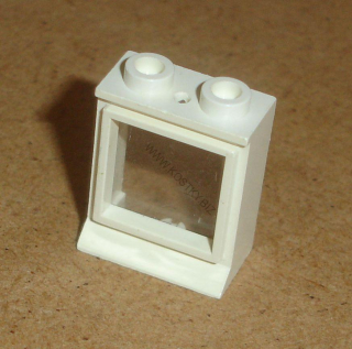 Lego 400629-2 (7026bc01) okno 1x2x2 se sklem 1 ks POUŽITÉ