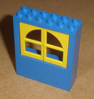 Lego 400696-3 (601, 6236) rám 2x6x6 s 2 okenicemi 1 ks POUŽITÉ
