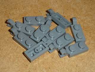 Lego 257415-X (63868) destička speciální 1x2, klip 10 ks POUŽITÉ