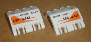 Lego 607075-2X (44572) panty panel 2x4x3 1/3 s nálepkou 2 ks POUŽITÉ