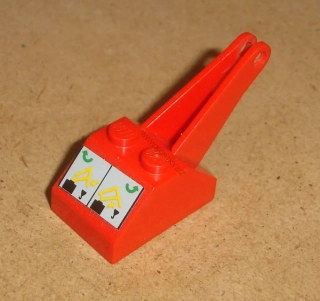 Lego 932121 (3135) část jeřábu bez háku (3136) s nálepkou 1 ks POUŽITÉ