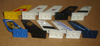 Lego 653487-2X (6239) díl pro letadlo - ocas s nálepkou 10 ks POUŽITÉ
