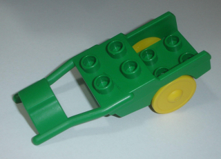 Lego Duplo D01100 (6373c01) zelený vozík pro zvířata s kolečky POUŽITÉ
