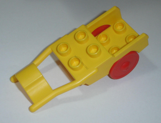 Lego Duplo D01102 (6373c01) žlutý vozík pro zvířata s kolečky POUŽITÉ