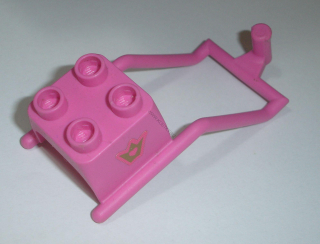 Lego Duplo D01112 (31169) postroj pro koně tm. růžový s nálepkou POUŽITÉ