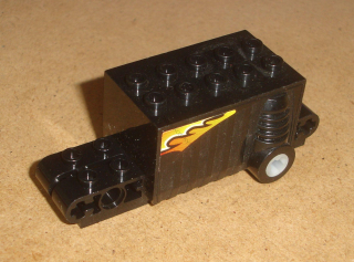 Lego 649550-2 (47715c01) podvozek, motor 9x4x2 2/3 (zpětné natahování) s nálepkou 1 ks POUŽITÉ