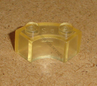 Lego 700237-2 (3063) kulatá kostka 2x2 čtvrtkruh zežloutlé 1 ks POUŽITÉ
