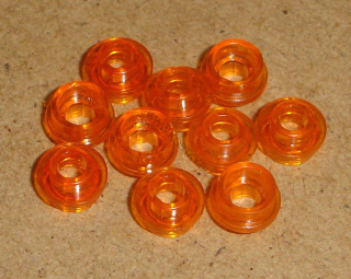 Lego 700403-5X (85861) kulatá destička 1x1 s dírou 10 ks POUŽITÉ