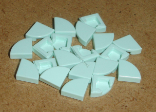Lego 700571-9X (25269) hladká kostka kulatá 1x1 čtvrthruh 20 ks NOVÉ