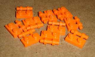 Lego 257180-X (2540) destička speciální 1x2, tyč (držák) 10 ks POUŽITÉ